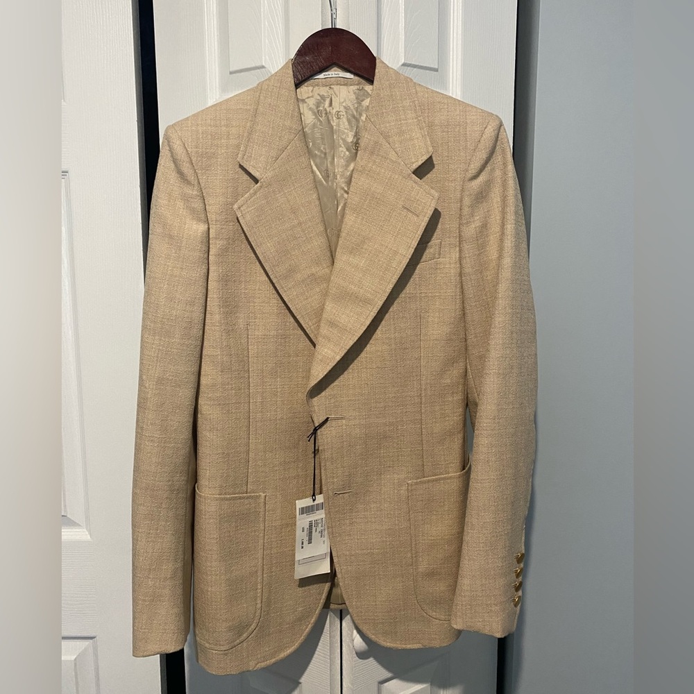 Tan Gucci Blazer